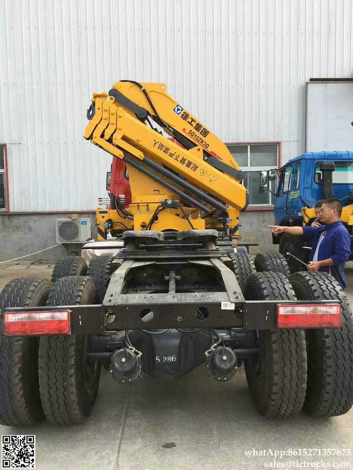 DRZ Tractor Truck Mounted Crane 10Tons Knuckle Boom