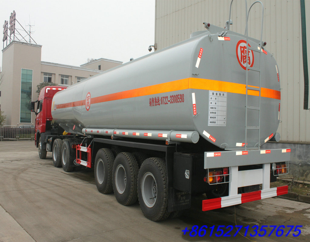 DTA9407GHY Chemical Acid Tank Trailer for 30% HCL