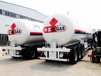 HOT SALE 58.5CBM LPG GAS TANK SEMI TRAILER