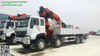 Lorry Truck Mounted Crane 57.8mT 8x4 Sino Truck Palfinger SPK62002MH Knuckle Boom 