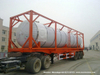 Customising 40FT Stainless Steel Tank Container with Insulation Steam Heating for Phosphorus Chemeical Liquid Transport