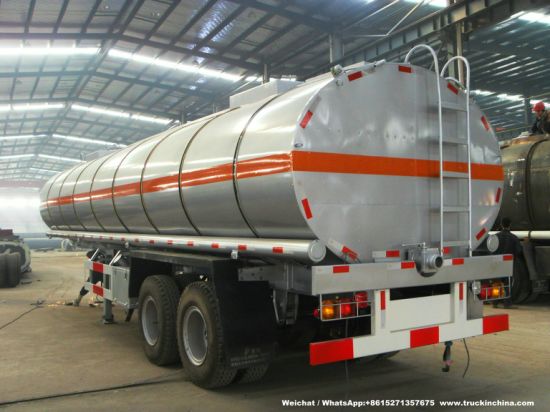 30t -38t Stainless Tanker Trailer Insulated Steam Heating System for Transport Hot Liquid Coal Tar Oil, Crude Oil, Waxs Chemcial