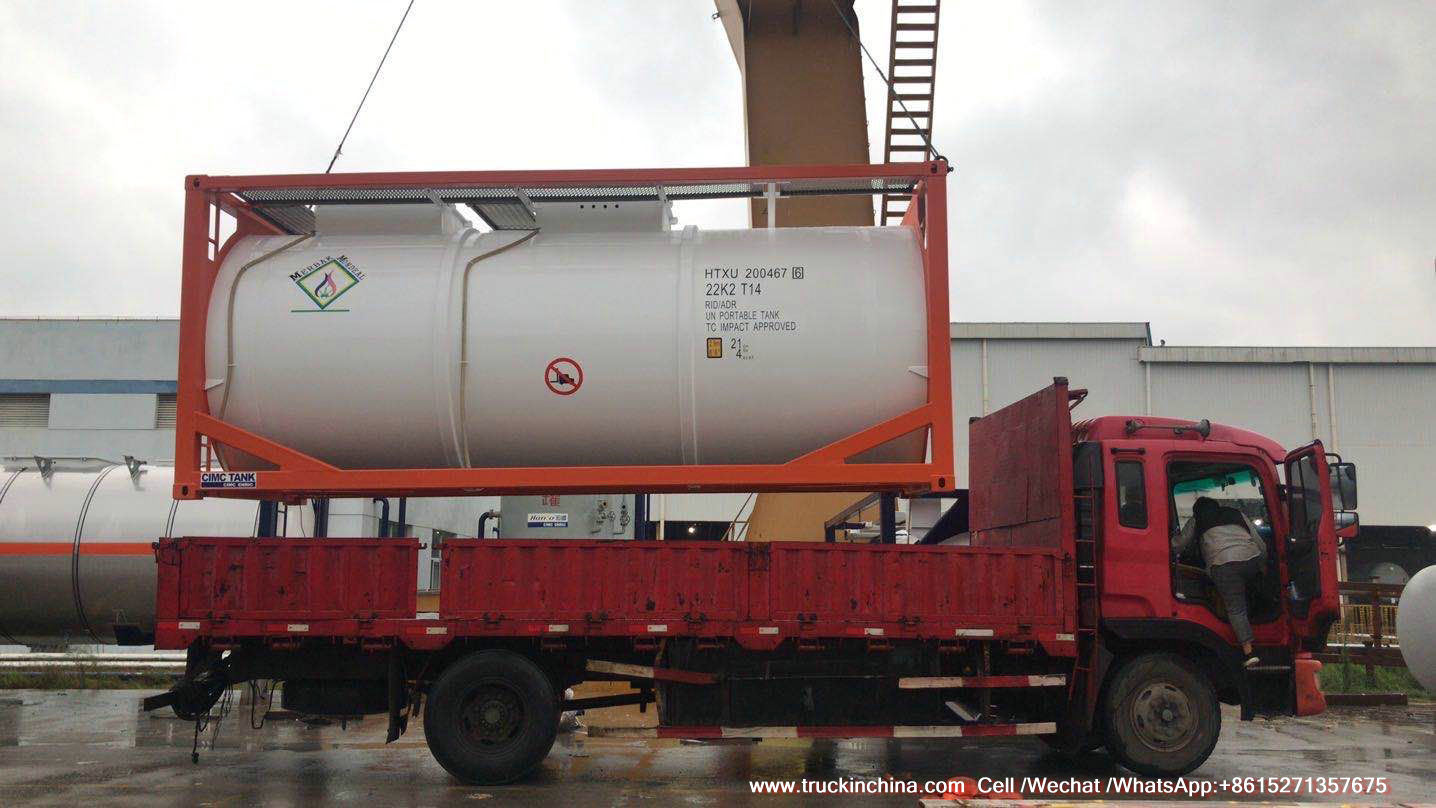 T14 Isotank Lined tank UN1789 UN1790 Acid Container Offshore Tank to TEMA Ghana