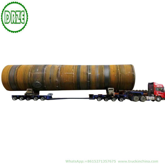 Customizing 9-10axles 150t- 200t Hydraulic Modular Lowboy Semi Trailer for Cylinder Tank Goods Tanker (Petro Chemical Industry Transporter)