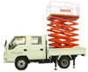 Aerial Work Platform Truck Mounted Vertical Man Lifting (10m-12m Scissor Lift Platform Bucket Man Lift)