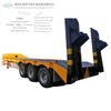 3 Axles Lowbed Trailer 45/60/80/100ton Gooseneck Low Platform Semi-Trailer (Low Bed Trailer Dimensions Truck)