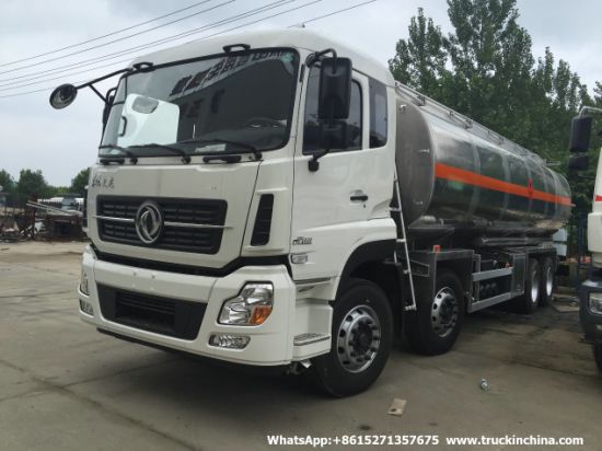 Dongfeng 12 Wheels Aluminum Alloy Fuel Tanker (8X4 Jet Oil Refueling Bowser 30cbm Diesel Delivery Refueling Truck)