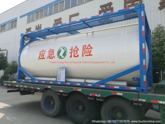 20FT 25m3 Stainless Steel Tank Container for Waste Oil and Water, Liquid Sludge, Drilling Waste Liquid (SS30408 ISOTANK)