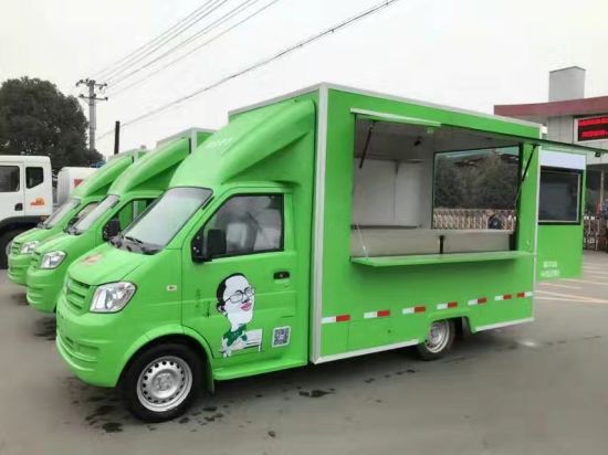 Mini Ice Cream Street Vending Truck Fast Customizing Stainless Steel Crepe Food Car