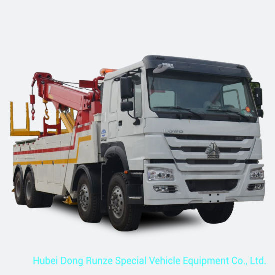 Sino Truck HOWO 360 Degree Rotation 50 Tons Heavy Duty Wrecker