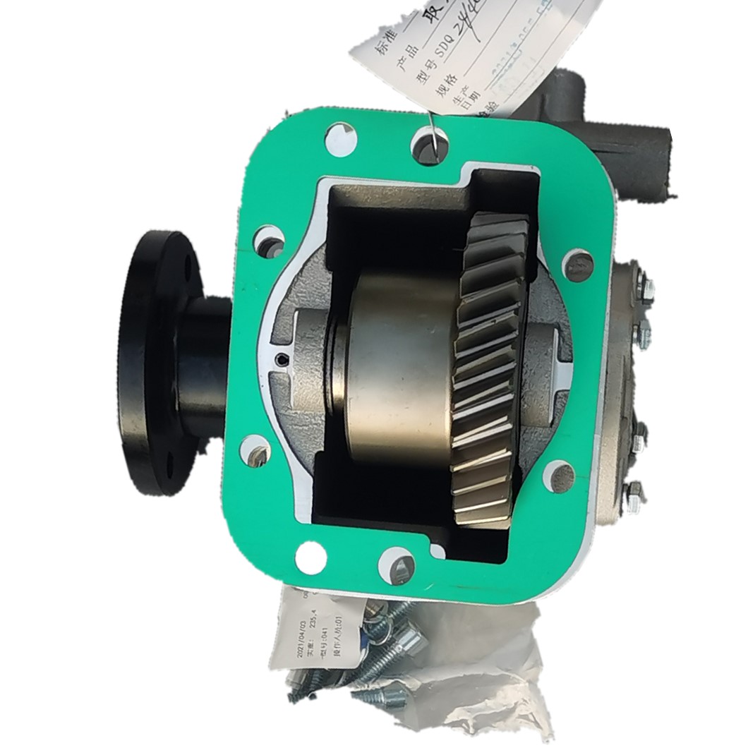  Power Take-off PTO SDQ24/40PQ1 For WLY6G40 Ratio 6.143，ISO Flange Pneunmatic