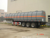 Customizing 60t Hydrochloric Acid Tank Trailer (Steel Lined Rubber plastic LLDPE Chemical Liquid Tanker)