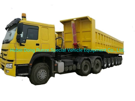 5 Axles Tipper Trailer for 90 Ton Mangenese and Bauxite Ores Transport