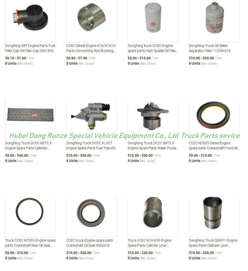 Dongfeng Truck Parts (Truck Engine Parts)