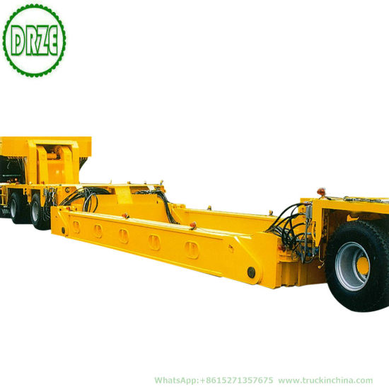 Customising Multi Axle Hydraulic Modular Low Bed Truck Trailer with Hydraulic Lifting and Steering Axle 108t-150t