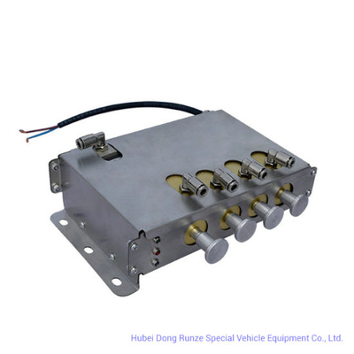 Speed 5 Km Automatic Pneumatic Control Block Intelligent Control System of Emergency Shut-off Valves (Fuel Tank Truck Aluminum 2-4 Compartments With GPS)
