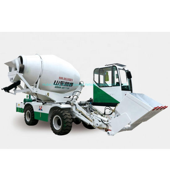 Self Loading Concrete Mixer 4m3 with Cab Rotating 180-270d and Air Conditioning (Electronic Sensors, Automatic weighing scale) EXW Wholesale Price List