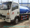 Small HOWO Septic Tank Truck 4000 Liters for Cesspool Emptier