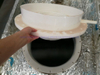 HCl Acid Tank Manhole Cover Full PE (Thread Cap PE Lid Vortex Screw Structure 580mm Lid with Flange)
