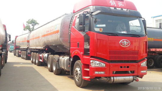 Stainless Steel 304 Food Oil Tanker Semi-Trailer 3 Axles Tank Capacity 45000L to 52000L Shell Polished