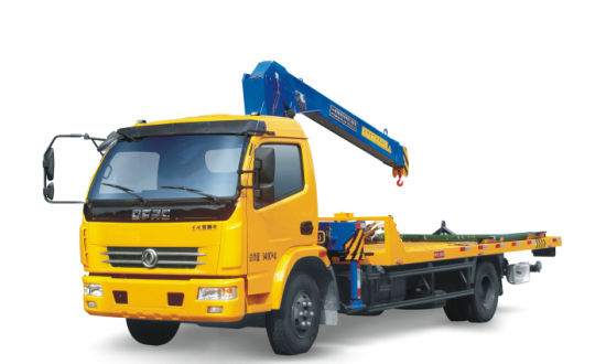 Dongfeng 8tons Wrecker Tow with 5tons Crane for Road Recovery Lifting Broken Cars