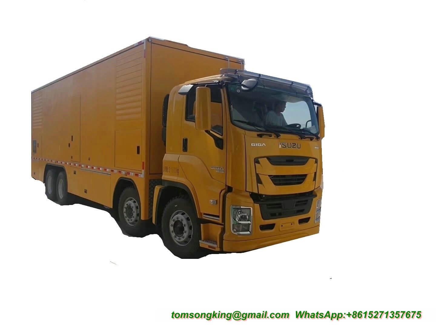 ISUZU Emergency Mobile Generator Truck GIGA 460HP 12 wheels 500KVA -1000kw