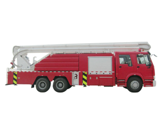 HOWO 25M High Jet Water Tower Fire Truck