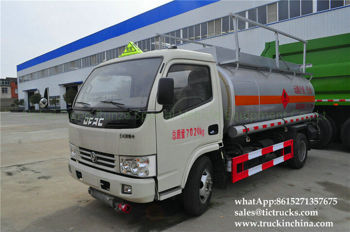 4.8cbm-5.3cbm Diesel, Gasoline Fuel truck refueling truck RHD /LHD sale price