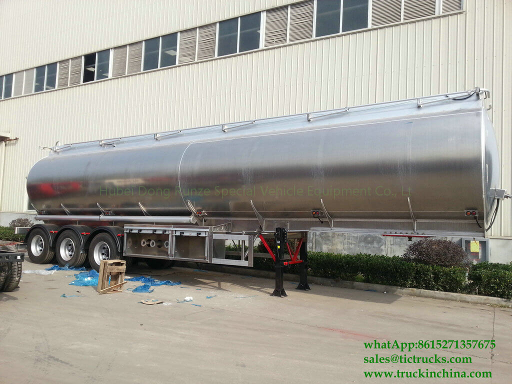 DRZ9400GYYL Aluminum Alloy Oil Tanker Semi-trailer 