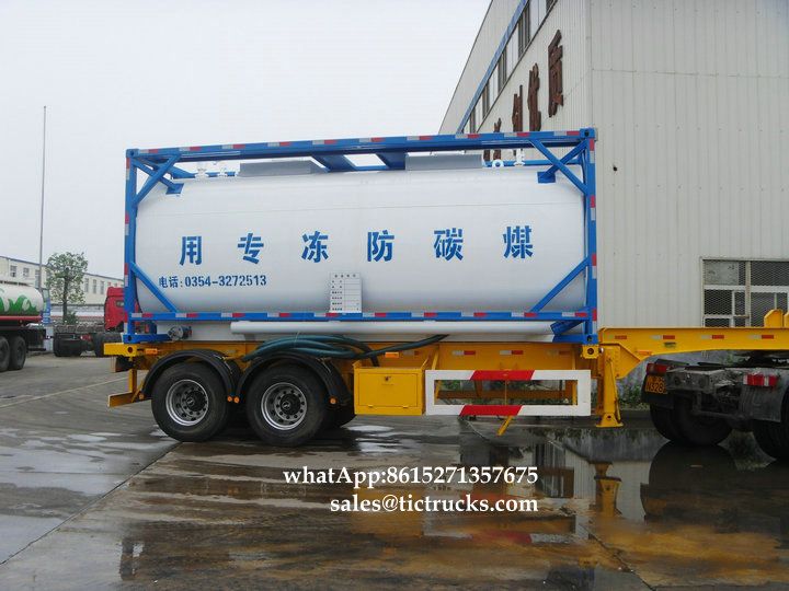 Portable iso Tank Container 20000L-24000L Solvents, antifreeze Ethylene glycol