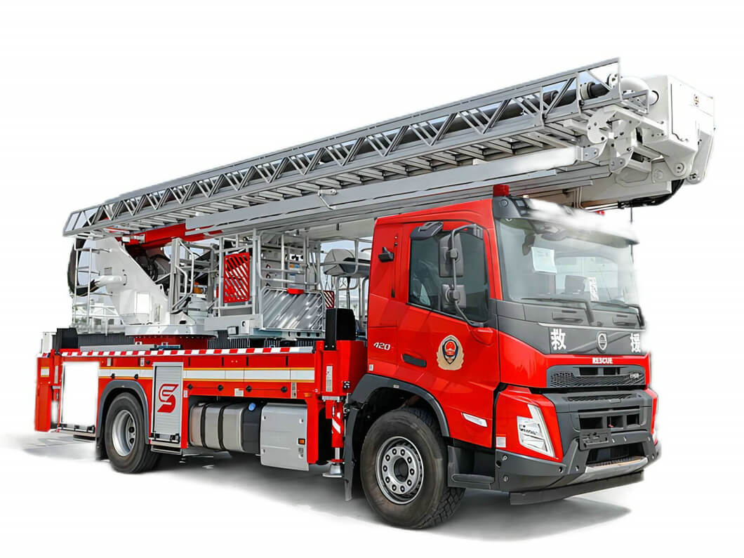 Wholesale Volvo Aerial Elevated 32m 35m Platform Fire Truck in Chinese