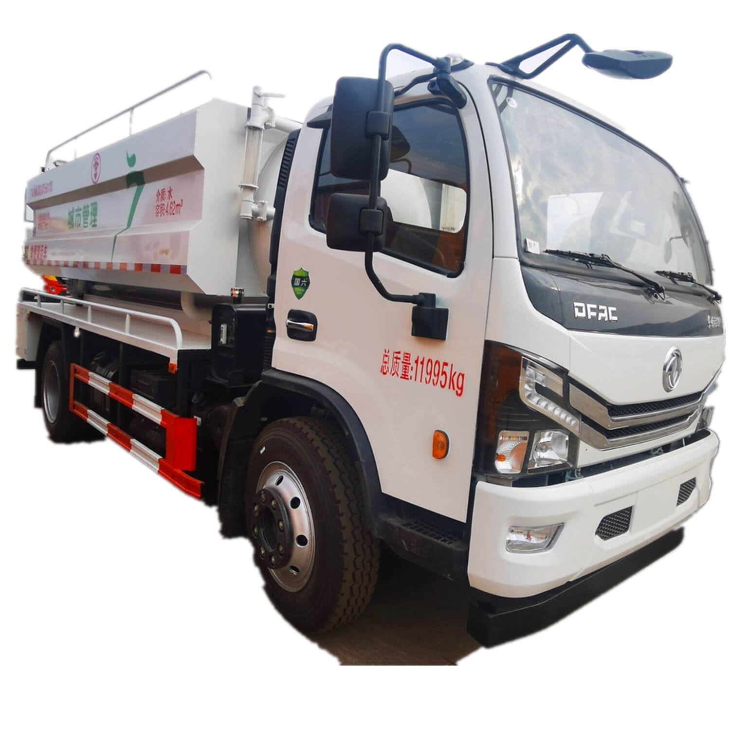 DFAC 10Ton Combination Jet Suction Trucks Liquid Ring Vacuum Pump SK12 Jetting and Vacuum (Jetvac) Combination Vehicles