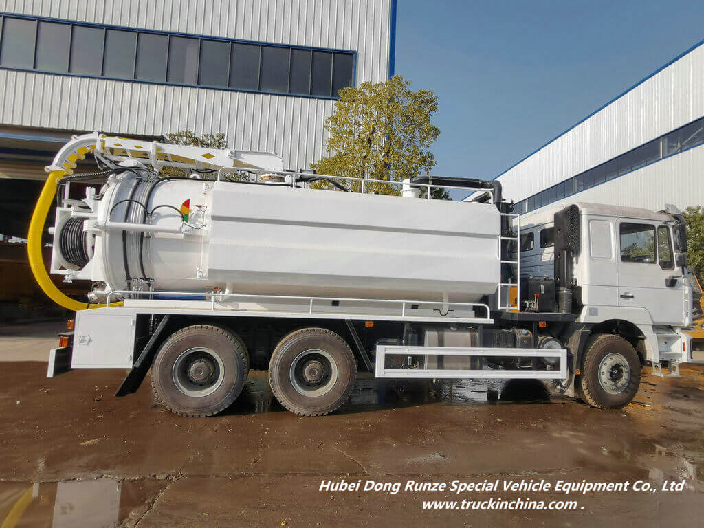 Shacman F3000 Hydro Excavators Truck Sewer Jet Suction Units (RHD 13500L Sewage+4000L Clean Water )