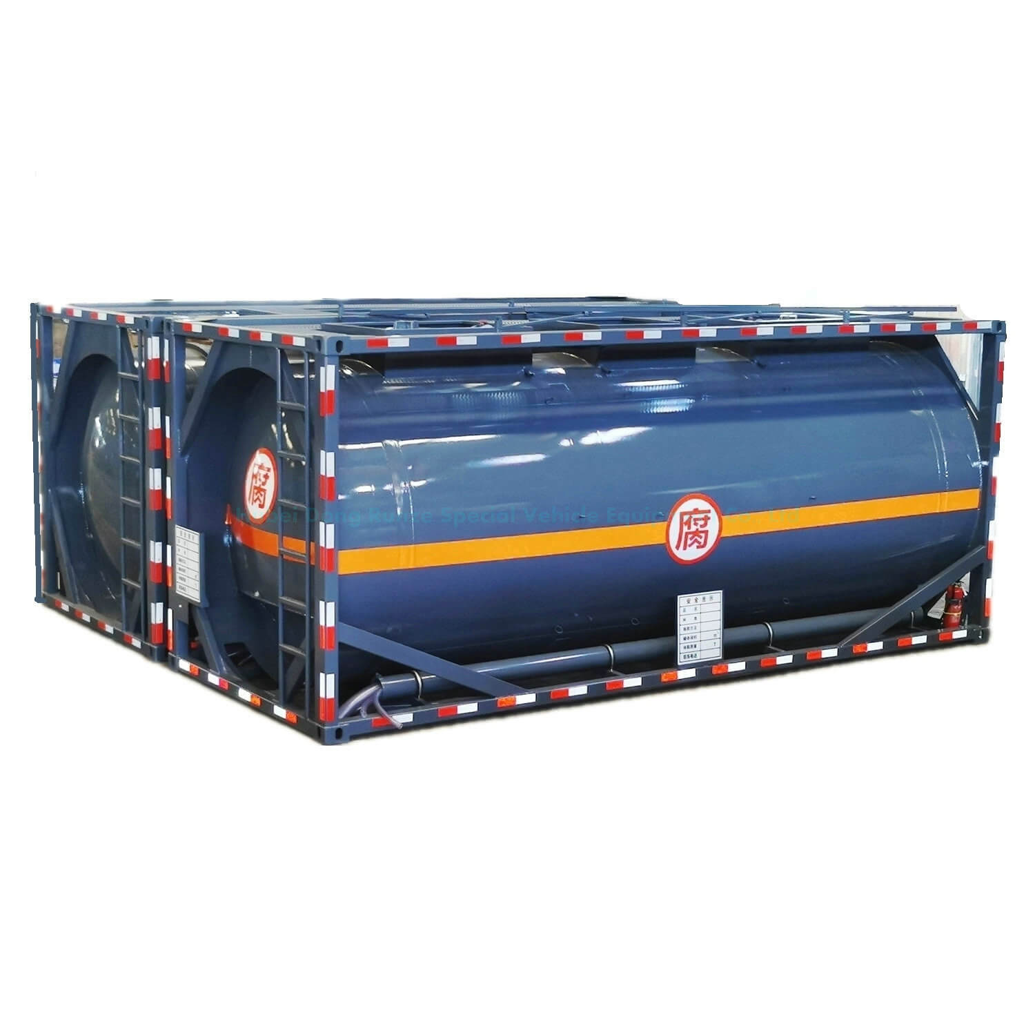 Q235B Steel 20ft Container Tanks for Corrosive NaOH Caustic Soda Sodium Hydroxide Sulfuric Acid 21KL