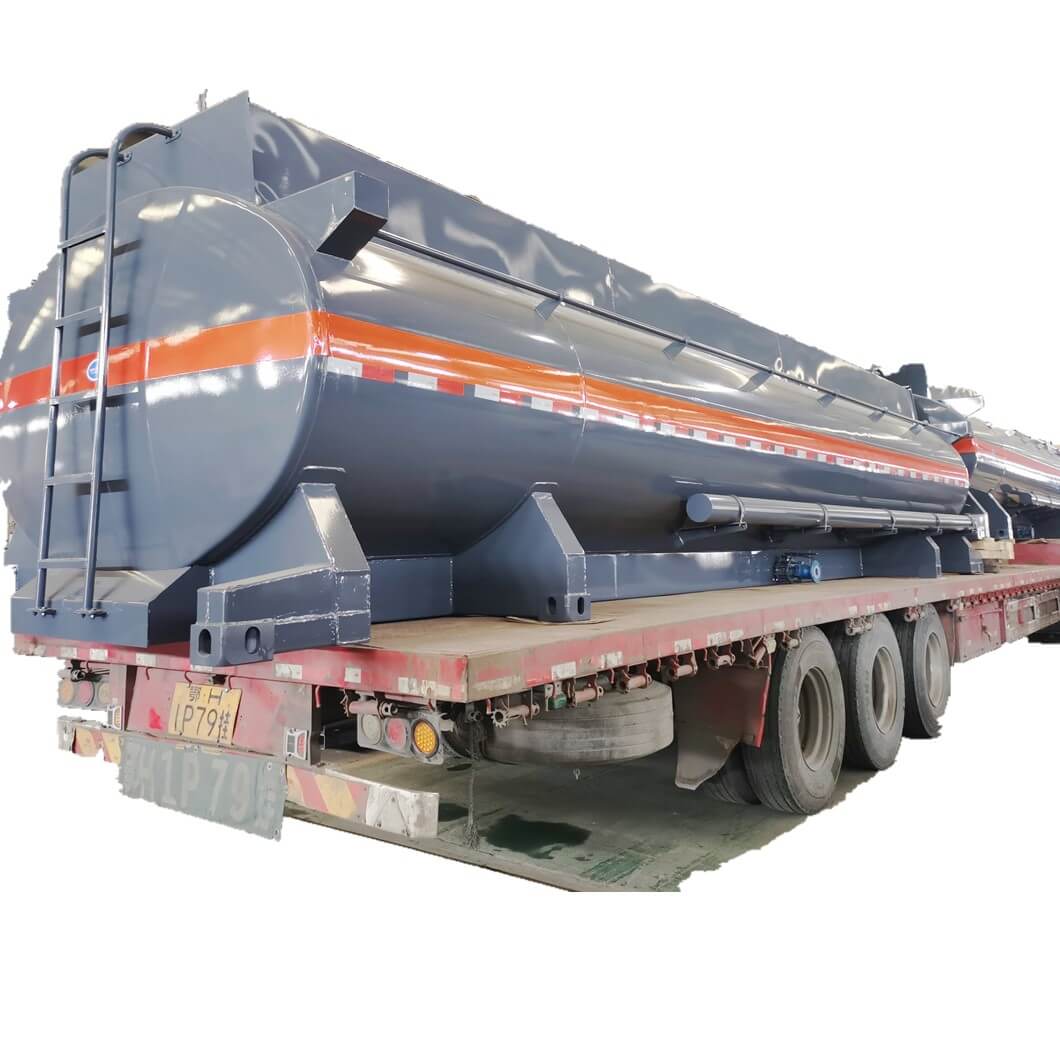  LDPE Liner Steel Acid Tank Container 24m3 ( for 10m Container Trailer Mounted Without Frame) Q235B+PE