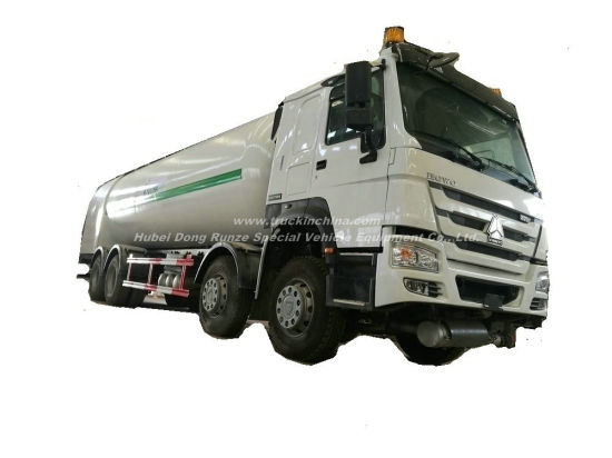 LPG Bobtail Tanker Truck HOWO 12 Wheels Drive 30cbm Tank Mounted with LPG Pump computer Dispenser