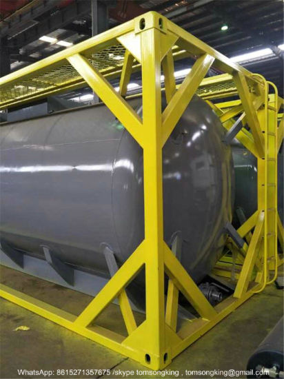 Un1790 Isotank Container for Road Tank Transport Hydrofluoric Acid (HF) Un1791 Sodium Hypochlorite, Liquid Naclo 18, 000liers -20, 000liers
