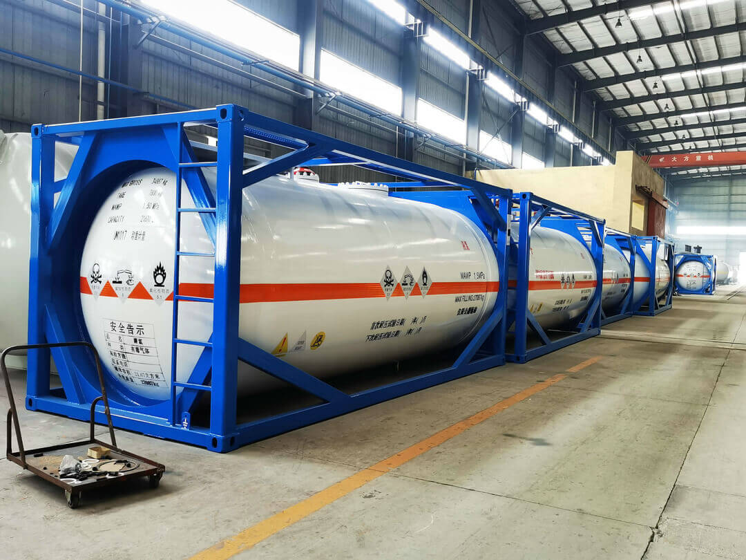 Wholesale 20 Feet 21cbm ISO Standard Liquid Chlorine Storage Tank