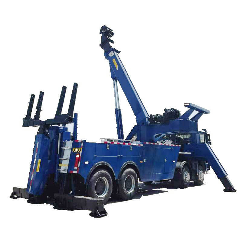 SHACMAN 50T Rotator Wrecker Tow Truck for Breakdown Bus Trailer Rescue with Two Hydraulic Winch 250KN Towing 50T 