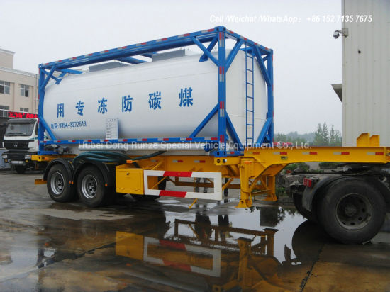 Automotive Antifreeze ISO Tank Container 20FT (Steel Lined Plastic -LLDPE For Storage Ethylene Glycol, Diethylene Glycol Antifreeze)