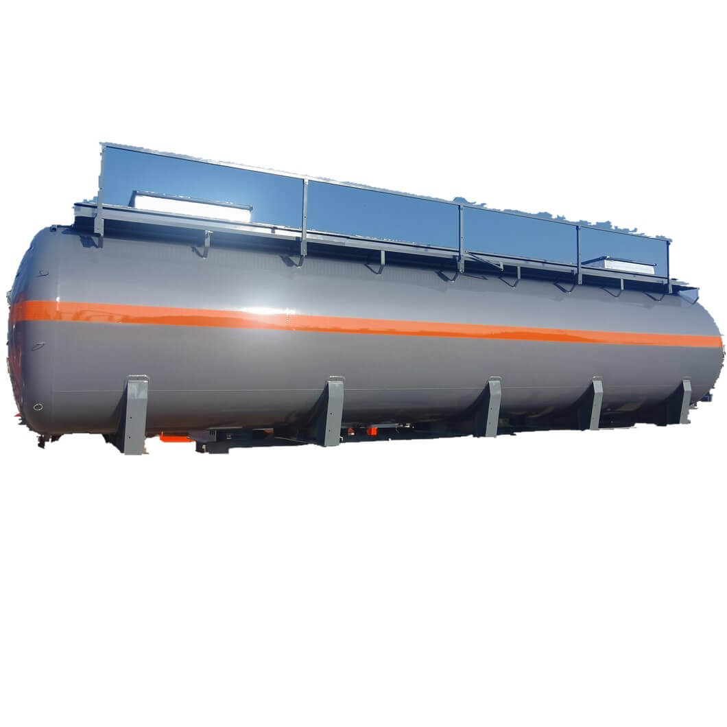 Lined PE Hydrochloric Acid (HCl) Storage Transport Tanks 6604 Gallon For Saudi Arabia Trailer Mounted 
