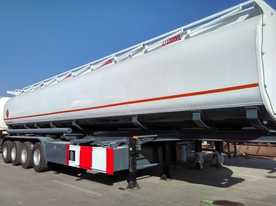 Steel Fuel Tanker Semi-Trailer 4 Axles Tank Capacity 55000L to 72000L (Crude Oil, Diesel, Gasoline)