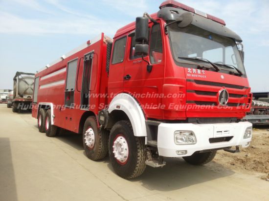 Beiben 3138 8X4 Water Foam Fire Truck, Water Tank 9000L, Foam Tank 2660L Optional All Wheel Drive Offroad 8X8 LHD. Rhd)