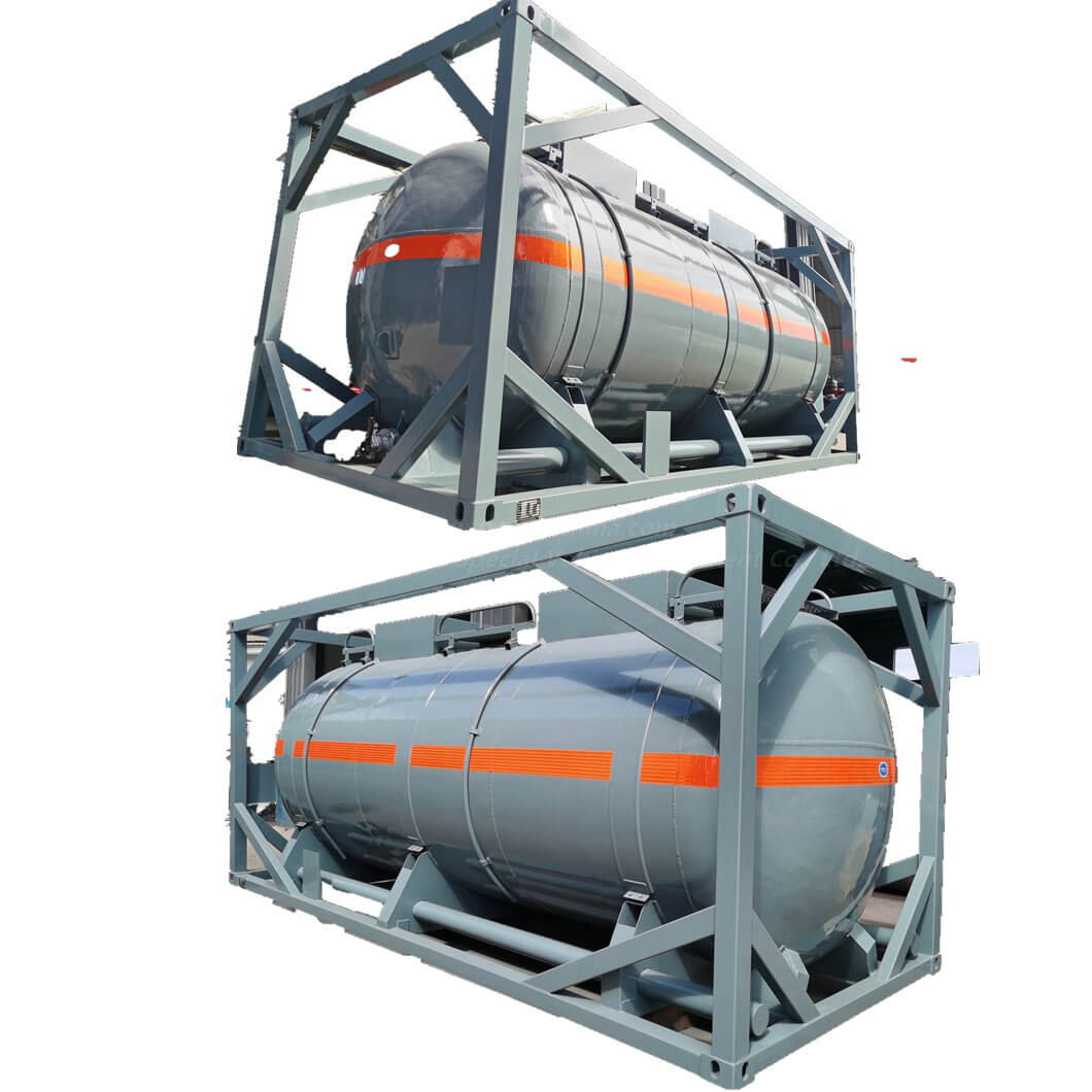 20FT Tank Container for Nitric Acid ( 12mm Pure Aluminium Tank 18CBM)