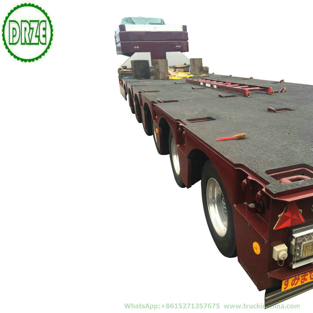 Wholesale Customization 150t Multi 89 Axles Functional Gooseneck Hydraulic Combined Modular