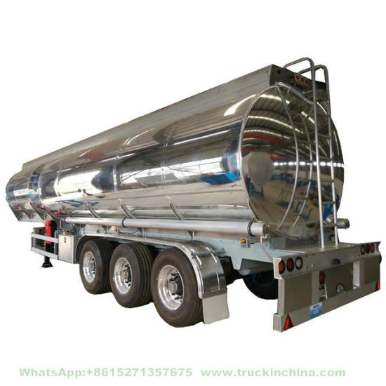 Road Tanker Aluminium Tank Trailer for Transport Fuel Oil Super Diesel, Jet Al, Kerosene, Aluminum Trailer for Sale