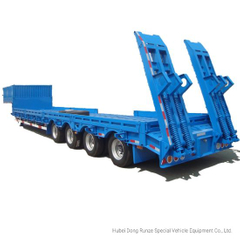 4 Axles Heavy Duty Lowboy (Low Bed) Trailer (Flatbed 11M -16M) 100ton