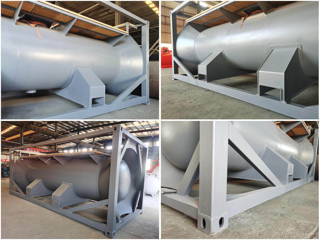 Wholesale ISO 20ft Bromine T22 UN Portable Tank Container 8.32m3 Lead