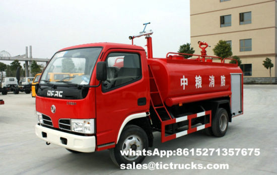 4X4 Water Tanker Fire Truck Mounted with Fire Pumper LHD. Rhd