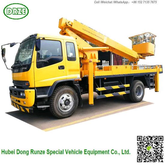 Isuzu Platform Truck 20m-22m 23mftr /Fvr (Telescopic Boom Aerial bucket truck, high altitude operation truck Street Lights maintenance)